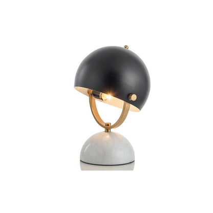 Modern Creative Round Marble Base Rotatable 1-Light Table Lamp