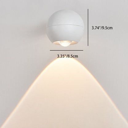Modern Minimalist Orb USB ABS LED Wall Sconce Lamp For Bedroom