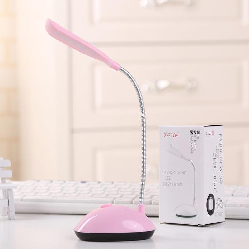 Creative Mini Macaron Plastic LED Folding Eye Care Battery Desk Lamp