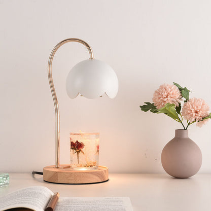 Nordic Rose Dome Dimmable 1-Light Melting Wax Table Lamp