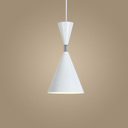 Nordic Minimalist Cone Solid Color Iron Aluminum 1-Light Pendant Light