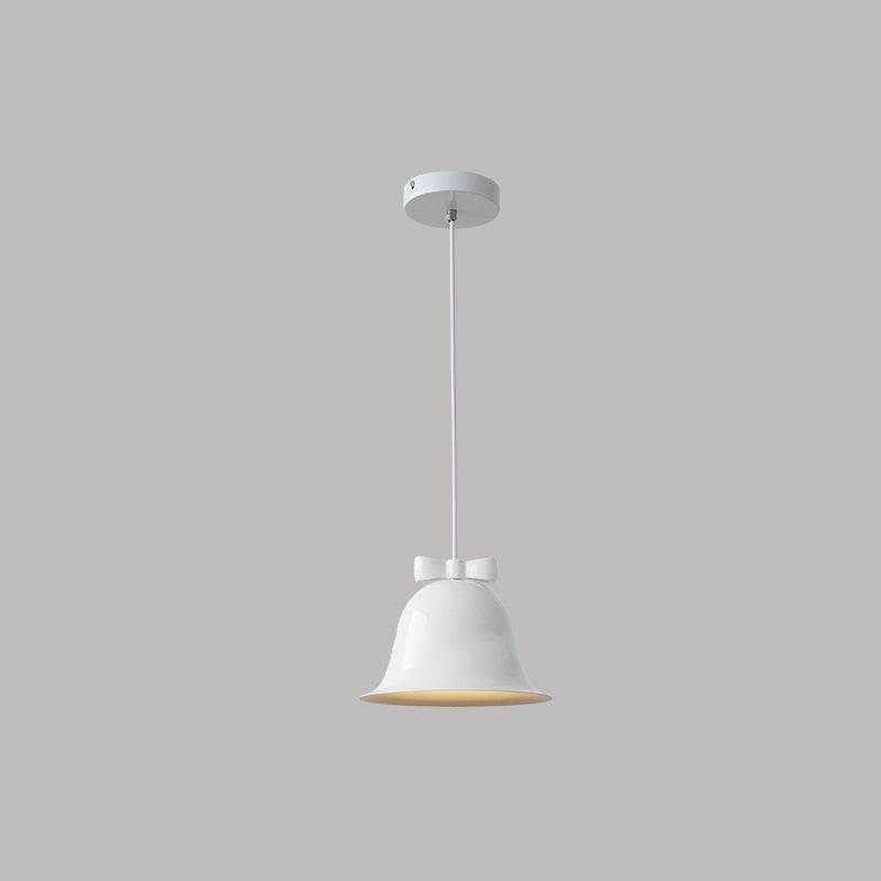 Nordic Minimalist Bells Bow Tie Iron 1-Light Pendant Light