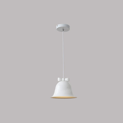 Nordic Minimalist Bells Bow Tie Iron 1-Light Pendant Light