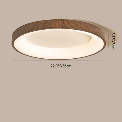 Traditional Chinese Iron Acrylic Round Square LED Flush Mount Ceiling Light For Bedroom