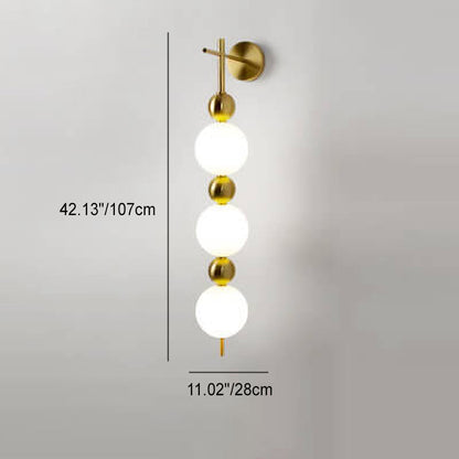 مصباح حائط LED بسلسلة من القرع بتصميم بسيط على الطراز الاسكندنافي 