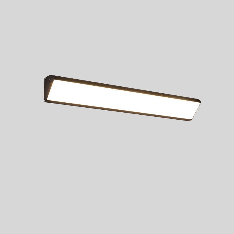 Contemporary Industrial Waterproof Aluminum Rectangular Frame Acrylic LED Wall Sconce Lamp For Outdoor Patio