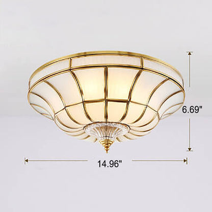Modern Lights Luxury All-copper 3/6-Light Flush Mount Ceiling Light