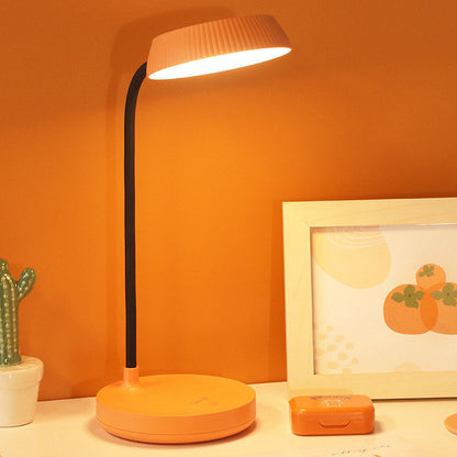 Nordic Minimalist Round Plate LED Touch Eye Protection USB Desk Lamp