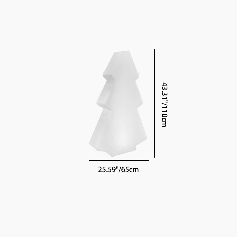 Modern Art Deco Waterproof Solar Rechargeable PE Christmas Tree LED RGB Landscape Lighting Outdoor Light For Garden