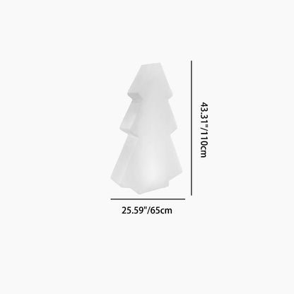 Modern Art Deco Waterproof Solar Rechargeable PE Christmas Tree LED RGB Landscape Lighting Outdoor Light For Garden