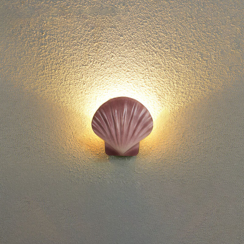 Outdoor Creative Shell Design Aluminum LED Waterproof Wall Sconce Lamp