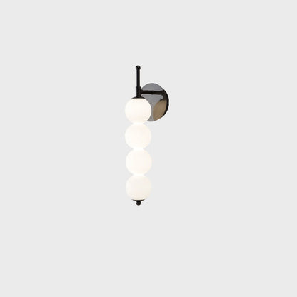 مصباح حائط LED فاخر من Nordic Light مصنوع من زجاج اللؤلؤ 
