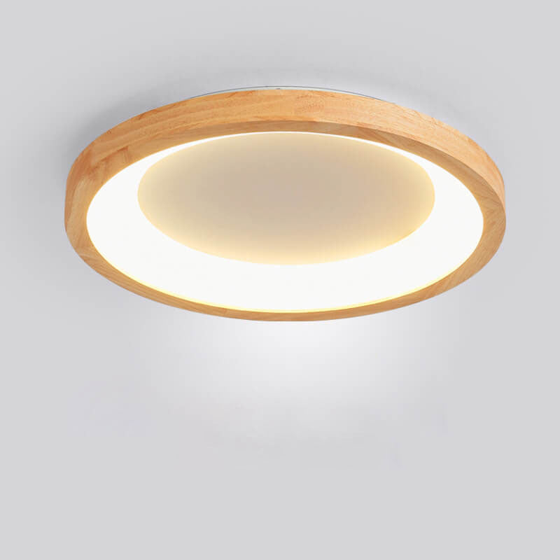 مصباح سقف LED بتصميم دائري على شكل جذوع الأشجار الإسكندنافية المعاصرة لغرفة المعيشة