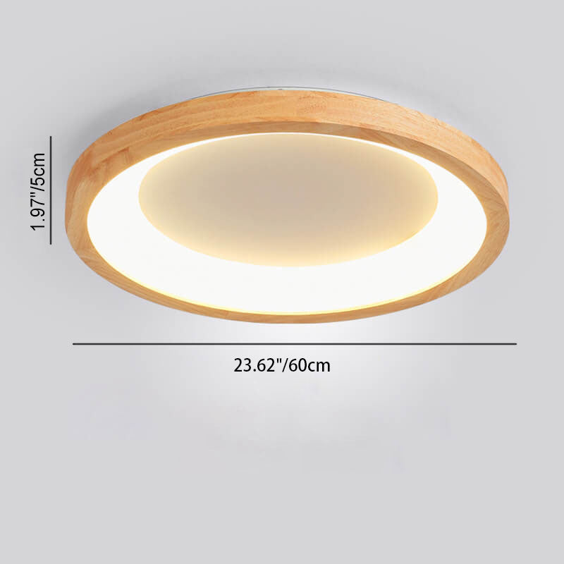 مصباح سقف LED بتصميم دائري على شكل جذوع الأشجار الإسكندنافية المعاصرة لغرفة المعيشة