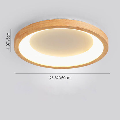 مصباح سقف LED بتصميم دائري على شكل جذوع الأشجار الإسكندنافية المعاصرة لغرفة المعيشة