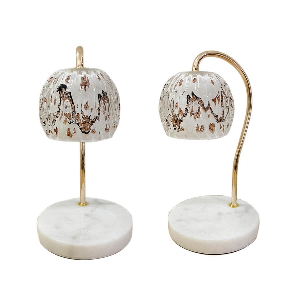 Japanese Style Creative Glass Spherical 1-Light Melting Wax Table Lamp