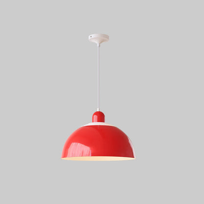 Contemporary Scandinavian Creative Geometric Dome Iron 1-Light Pendant Light For Dining Room