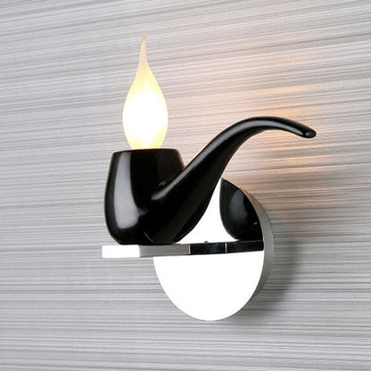 Modern Creative Pipe Resin Hardware 1-Light Wall Sconce Lamp