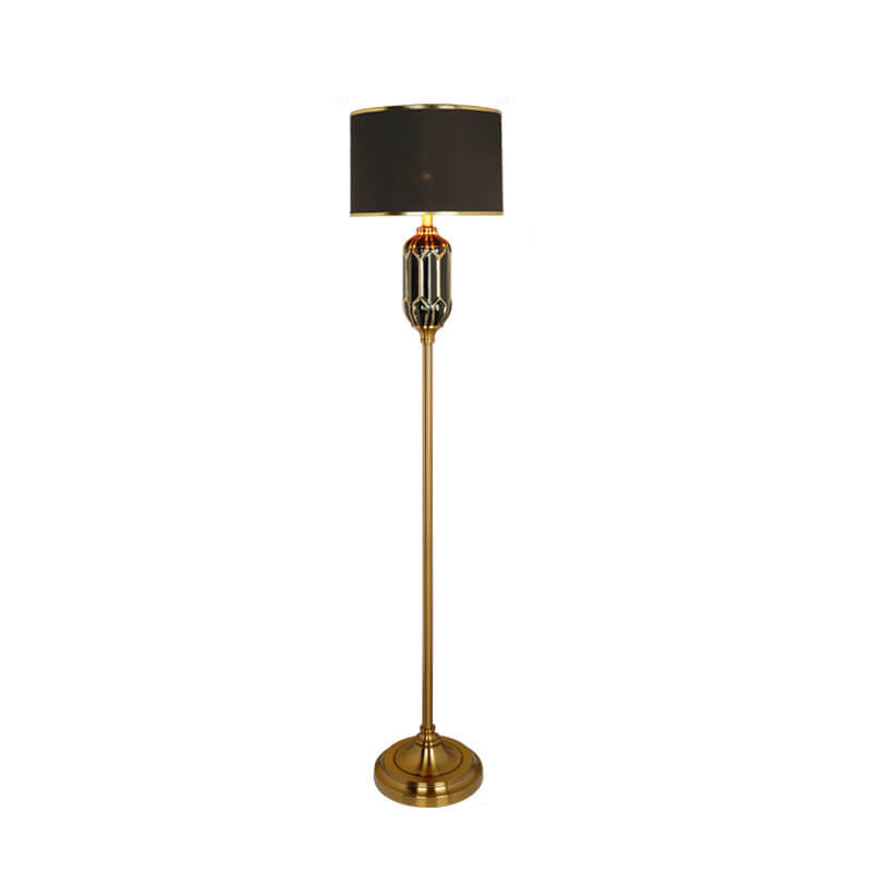 Modern Vertical Ceramic 1-Light Standing Floor Lamp