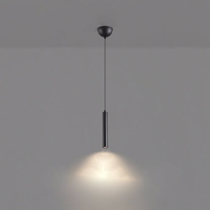 Modern Minimalist Iron Aluminum Strip LED Pendant Light For Bedroom