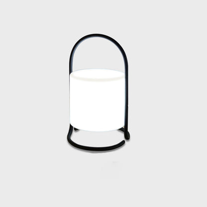 Contemporary Nordic Metal PE Ball Egg Cube Cylinder LED Hanging Rechargeable Table Lamp For Bedside