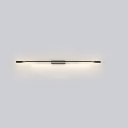 مصباح حائط LED من السيليكون بخط مستقيم من الألومنيوم بتصميم عصري بسيط لغرفة المعيشة 