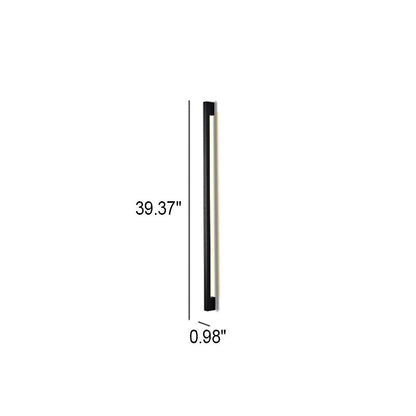 Modern Simplicity Long Strip Aluminum Silicone LED Wall Sconce Lamp