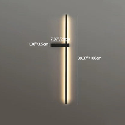مصباح حائط LED بتصميم عصري بسيط من الحديد والألومنيوم والسيليكا لغرفة النوم 