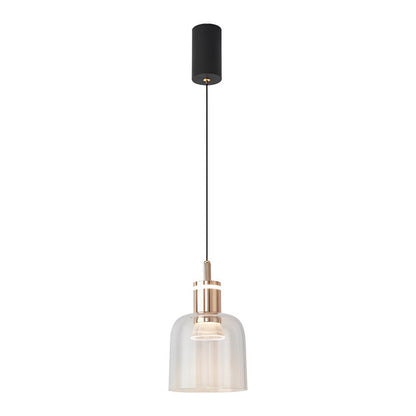 Contemporary Scandinavian Liftable Aluminum Acrylic Cup Shape LED Pendant Light For Bedroom