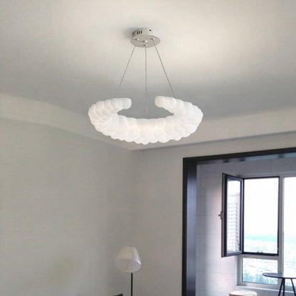 ثريا LED بلاستيكية حديدية على شكل قمر بتصميم عصري بسيط لغرفة المعيشة