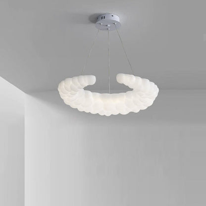ثريا LED بلاستيكية حديدية على شكل قمر بتصميم عصري بسيط لغرفة المعيشة