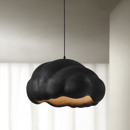 Modern Minimalist Round High-Density Polyethylene 1-Light Pendant Light For Bedroom