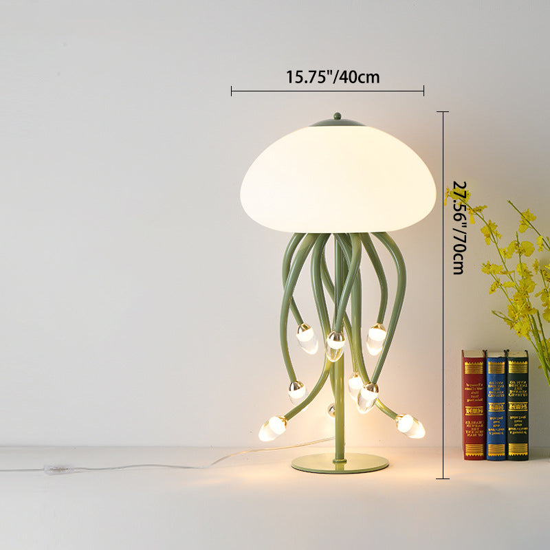 Contemporary Scandinavian Jellyfish Design Iron Acrylic LED Table Lamp For Living Room