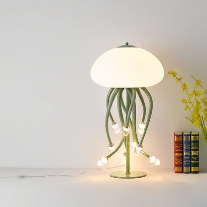Contemporary Scandinavian Jellyfish Design Iron Acrylic LED Table Lamp For Living Room