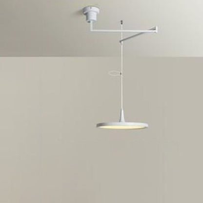 Modern Minimalist Hardware Aluminum Flying Saucer LED Pendant Light For Dining Room
