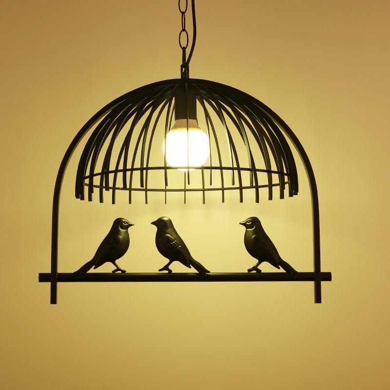 Modern Creative Bird Cage 1-Light Pendant Light