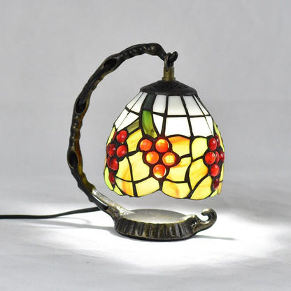 Tiffany Glass Grape Shape Eye Protection 1-Light Table Lamp