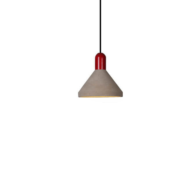 Industrial Style Solid Wood Cement 1-Light Pendant Light