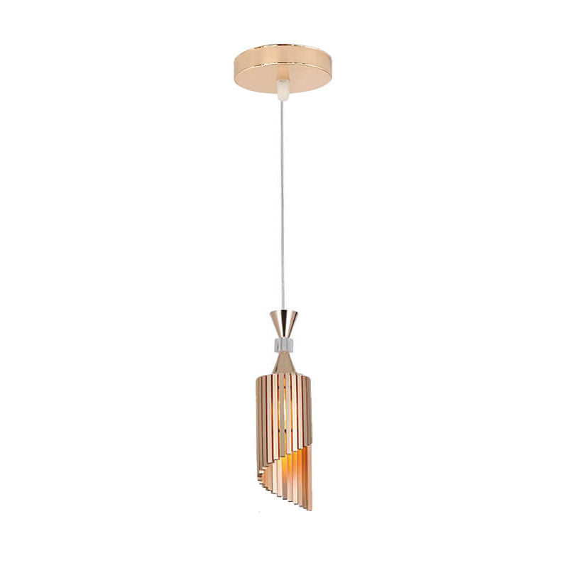 Nordic Light Luxury Minimalist Solid Color Aluminum 1-Light Pendant Light