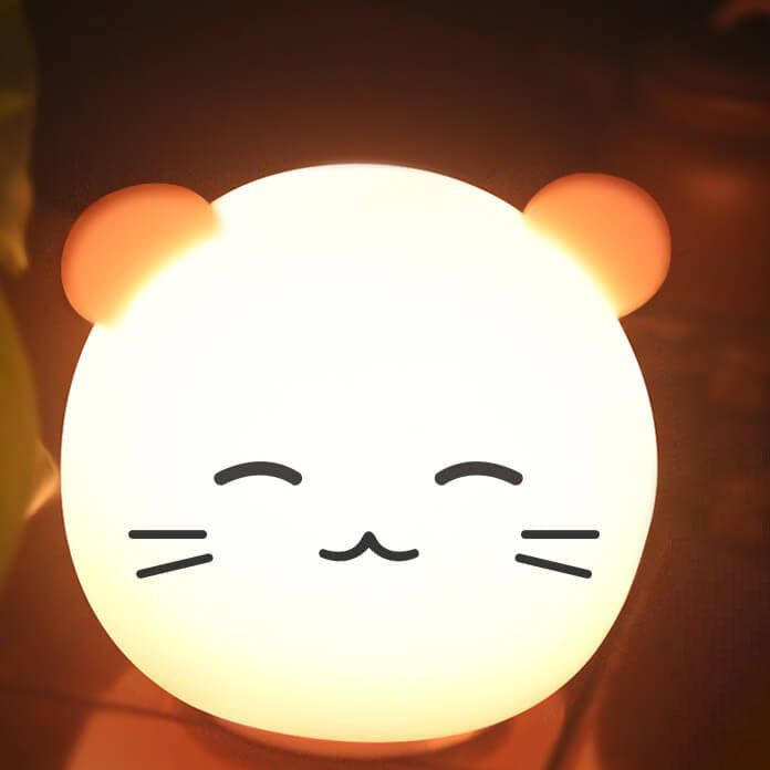Cartoon Animal Colorful Silicone LED Night Light Table Lamp