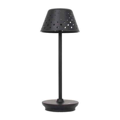 Modern Minimalist Perforated Wrought Iron USB Power-on LED Table Lamp