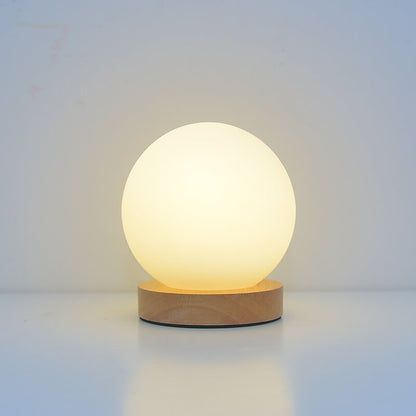 Modern Minimalist Round USB Rechargeable LED Night Light Table Lamp