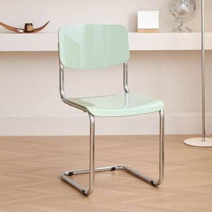 Modern Simplicity PP Carbon Steel Square Dining Chair Backrest For Dining Room