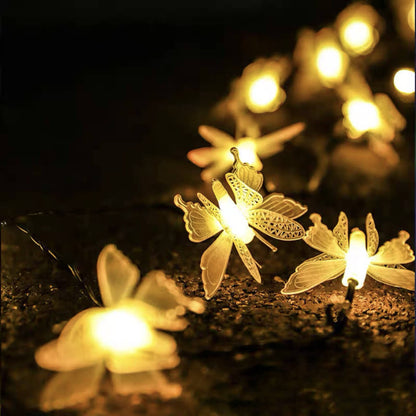Modern Creative Butterfly Outdoor Patio Garden LED String Lights