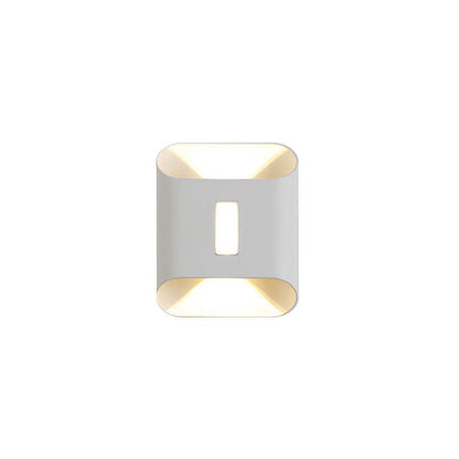 Modern Aluminum Lens Outdoor Waterproof Patio LED Wall Sconce Lamp