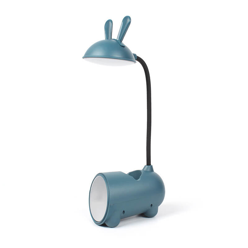 Cartoon Creative Rabbit LED Touch USB Pen Holder Desk Lamp