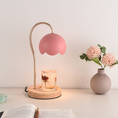 Nordic Rose Dome Dimmable 1-Light Melting Wax Table Lamp