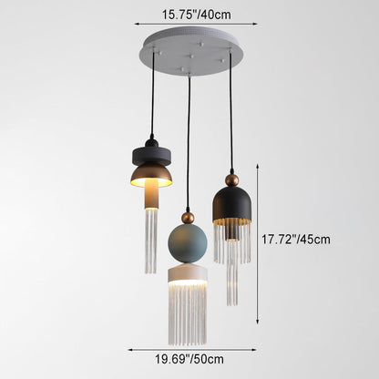 ثريا LED من الألومنيوم بتصميم عصري إبداعي غير منتظم لغرفة المعيشة 