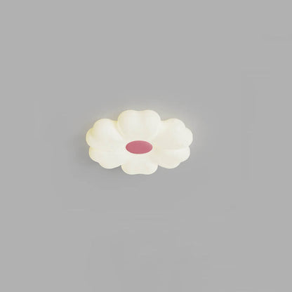 Nordic Minimalist Flower Shape PE Iron LED Flush Mount Ceiling Light