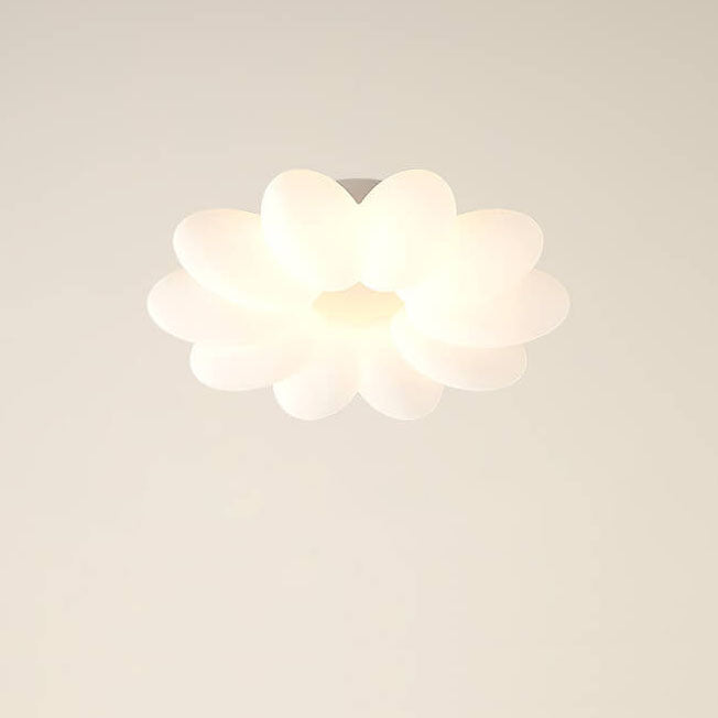 Modern Minimalist PVC Floral Shape LED Kids Flush Mount Ceiling Light